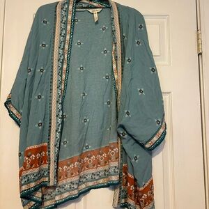 Matilda Jane Teal and Cream Floral Wrap